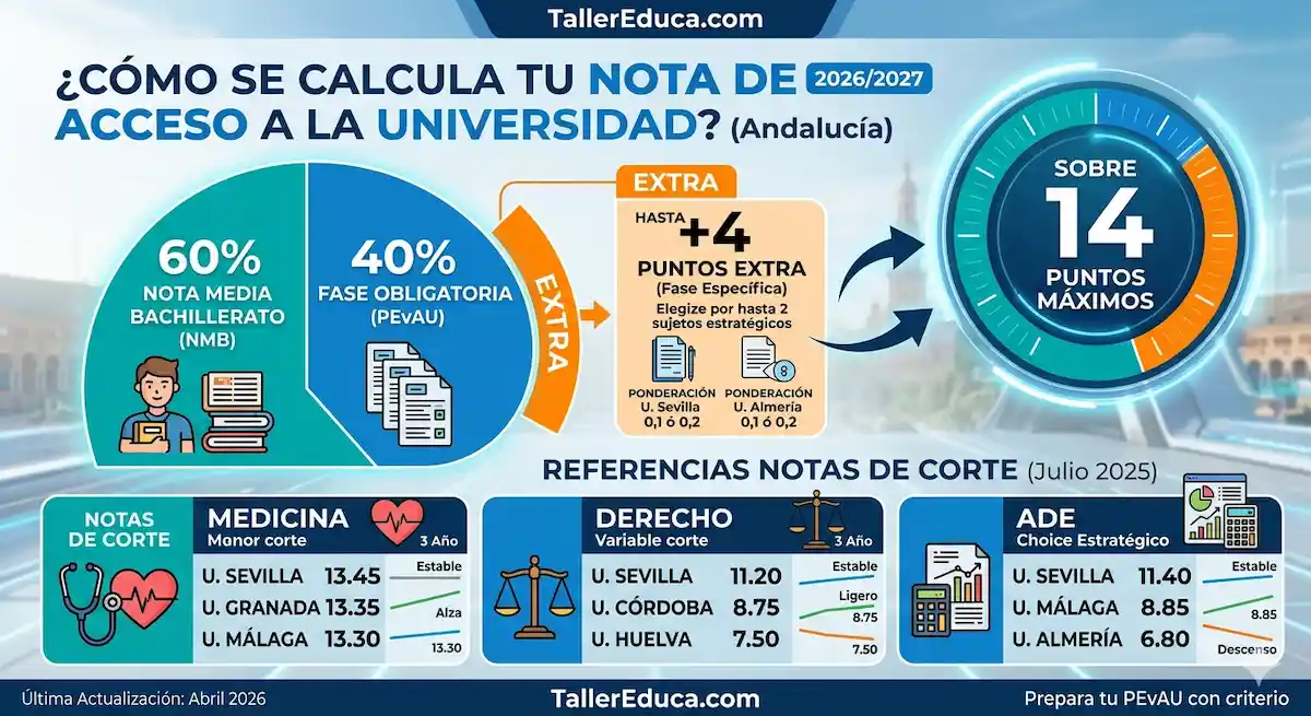 NOTAS DE CORTE ANDALUCIA